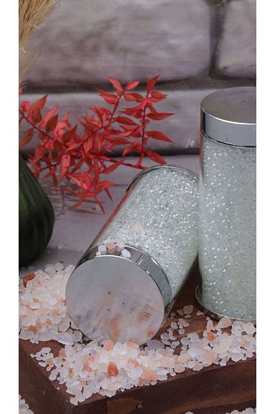 Hane216 2-Piece Crystal Salt Shaker
