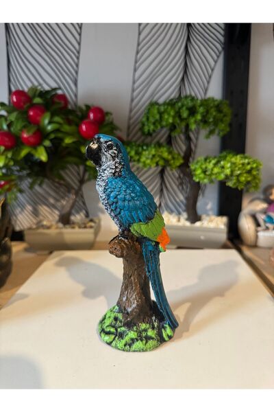 Atak Hediyelik Dekoratif dalda papağan biblo polyester