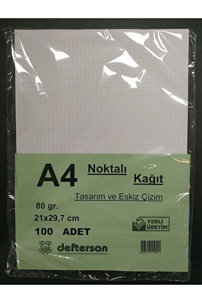 DEFTERSAN Noktalı Kağıt A4 100 Yaprak 80 Gram
