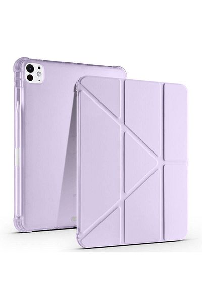 m.tk moveteck 2024 iPad Pro 11 Inch - Case Smart, Trifolding, Sleep Mode, Silicone M4 5Th with Pen Compartment Folding Stand