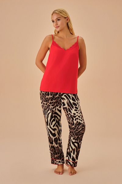 SUWEN Tapferes Tanktop- und Hosen-Set