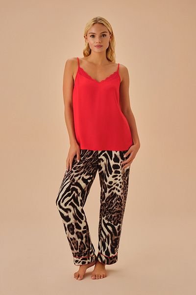 SUWEN Tapferes Tanktop- und Hosen-Set