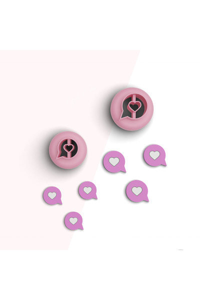 brocutters فقاعة بوليمر صغيرة - قلب، قطع سيراميك وحلوى، قالب مجوهرات وسيراميك...