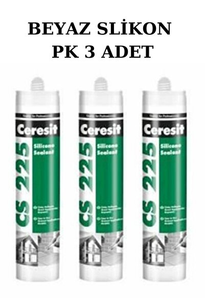 Ceresit CERESİT CS 225 SİLİKON MASTİK BEYAZ 280GR X25 (PK 3 ADET)