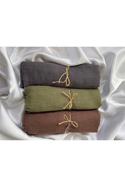 Organic Scarfs ΣΕΤ 3 ΤΩΝ ΠΟΛΥΤΕΛΩΝ ΜΠΑΜΠΟΥ KRAŞ