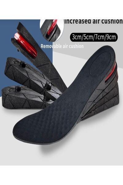 Genel Markalar Unisex Hava Yastıklı 5cm Gizli Boy Uzatıcı Tabanlık Ortopedik ...
