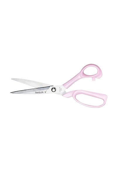 ATMACA TUHAFİYE Tailor Scissors 9'' (23cm) Pink Handle Fabric Scissors with Protection Cover