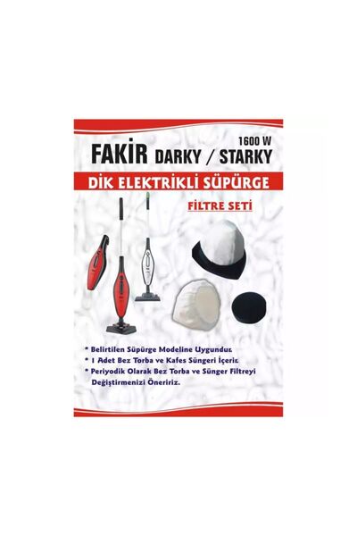 servisevinde Σετ σακούλας σκόνης και φίλτρου συμβατό με Fakir Lucky