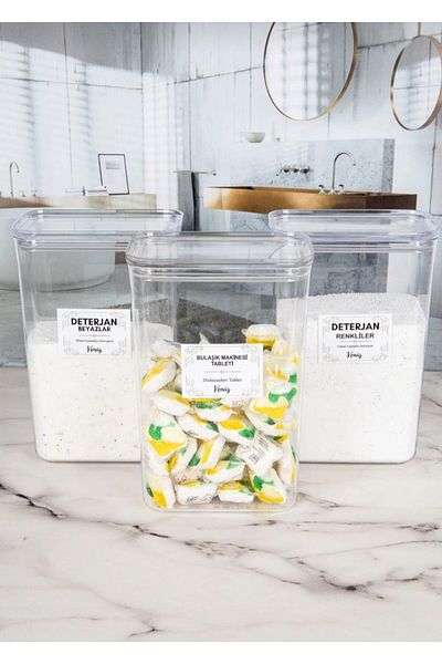 Lizzy 3.5 Lt White Detergent Box - Dishwasher Tablet