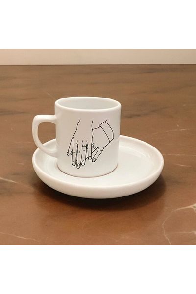 D&Y GAUDERY Modern Design Custom Cup - Coffee Color, Two Pieces, a Quality Espresso Cup