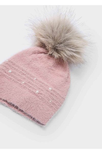 MAYORAL Pink Girl's Hat and Scarf Set