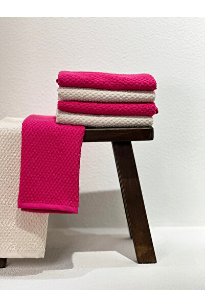 Plume Ceramic Home Plumehome 4-Piece Fuchsia Hand Towel Set – 30X50 cm |   10...