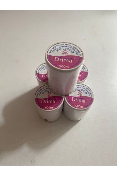 Drima Ață de cusut 900 Mt albă (5 bucăți)