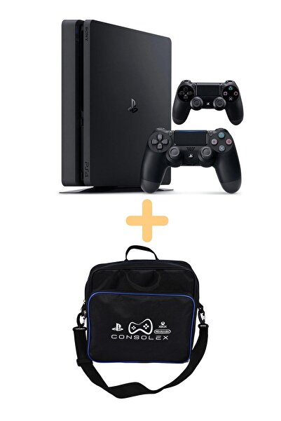 Sony Ps4 1 Tb + Slim Kasa 2 Adet V2 Kol + CONSOLEX Çanta + Yenilenmiş + 12 Ay Garanti 2016-2116-2216