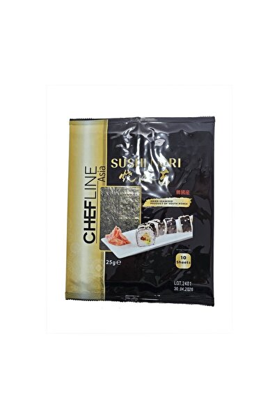 Chefline Asia Sushi Nori Deniz Yosunu Gold 10 Yaprak 25g