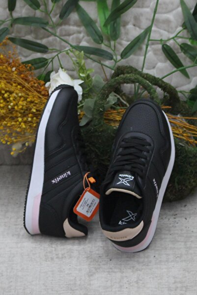 Kinetix Piero Pu W - Ασπρόμαυρα Αυθεντικά Γυναικεία Αθλητικά Παπούτσια Άνετα