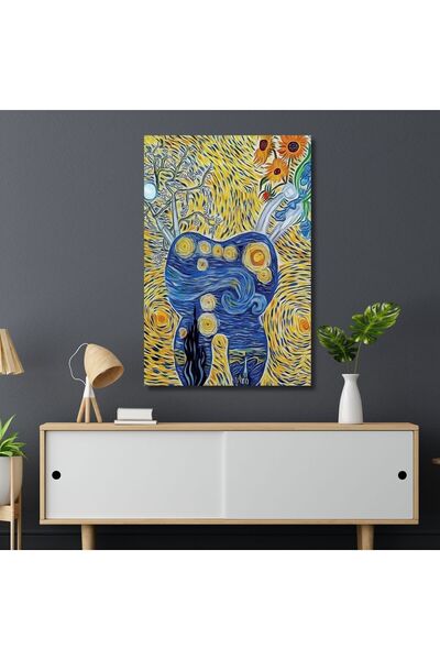 GAAGART Tekli Dikey Kanvas Diş Poliklinik Tablosu Salvador Dali Eseri