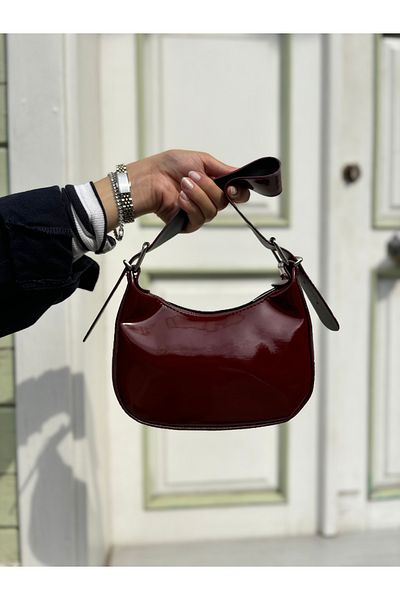Meri Red Patent Leather Women's Handbag or Handbag