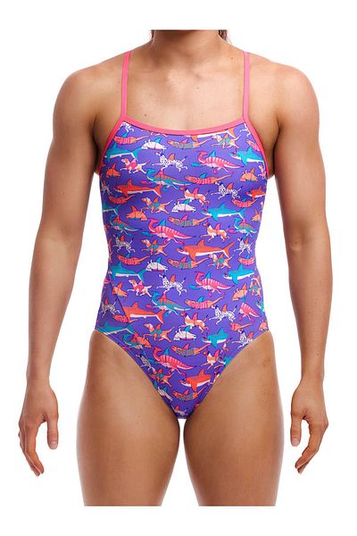 FUNKİTA Funkita Ss Doggie Paddle - Women's Training Swimsuit, Thin Straps