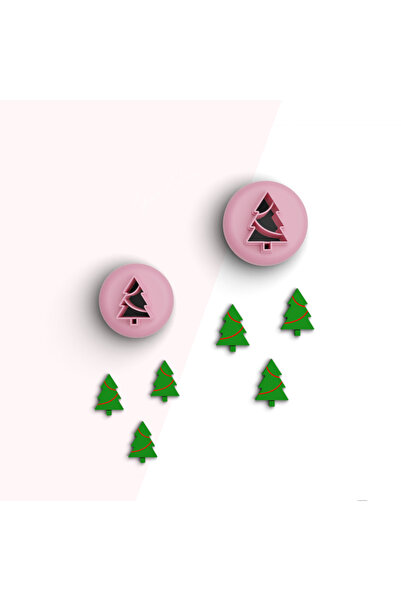 brocutters شجرة عيد الميلاد الصغيرة - قالب قطع طين بوليمر، مجوهرات سيراميك وق...