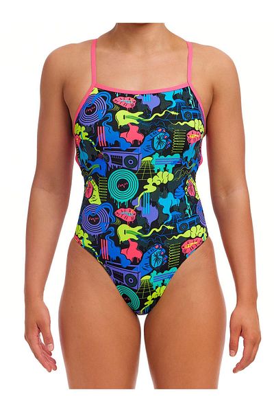 FUNKİTA Funkita Stp Poppy Long Women's Training Swimsuit, Double Cross Back