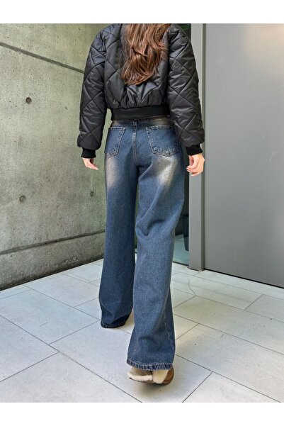 BİLBEC JEANS Harajuku Street Tech Brown Washed φαρδύ Jean Hs
