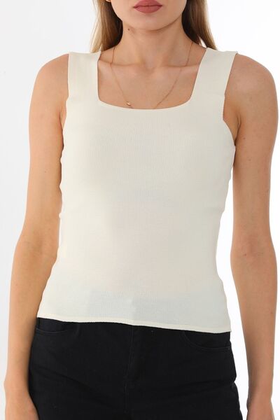 OnMODA Women's Blouse Strap Tank Top Thin Summer Square Neck Knitwear Women's Sweatshirt Pullover Inner Wear Women's Inner Wear