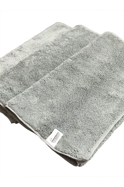 Mikrofiberim (3 PCS) Microfiber Double Faced Car Drying and Floor Cleaning Cloth 40x60 440gsm - Gray