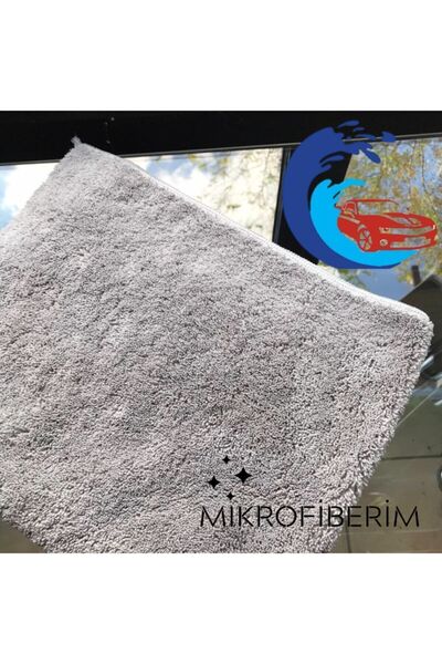 Mikrofiberim (3 PCS) Microfiber Double Faced Car Drying and Floor Cleaning Cloth 40x60 440gsm - Gray