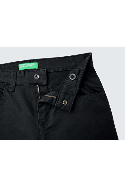 Benetton ERKEK ÇOCUK SİYAH 5 CEPLİ GABARDİN PANTOLON-SİYAH