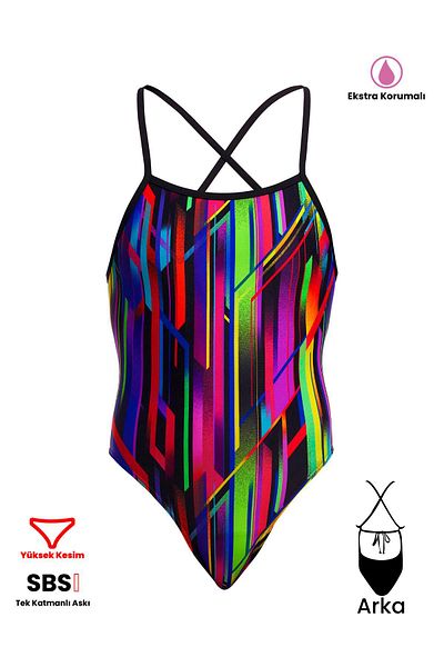 FUNKİTA Funkita Sse Tmt Baby Beamer - Women's Training Swimsuit with Extra Lining and Back Tie