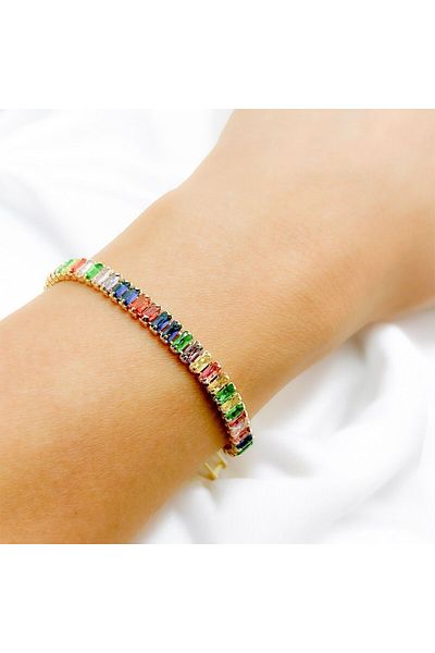 MELLS TAKI 316L Stainless Steel Bracelet - Colorful Waterway