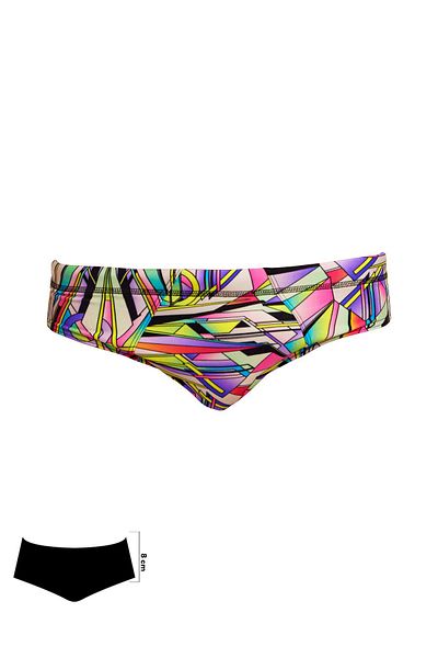 Funky Trunks Men's Training Swimsuit - Scissor Kick Stitched Slip, 8cm Seamed Briefs