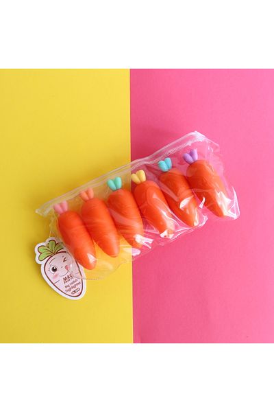 enyareshome Carrot Shaped Highlighter Pen - 5mm Tip Thickness - 7 cm Length