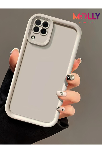 Molly Beige Edges Thick Pan Silicone Case for Samsung Galaxy A12