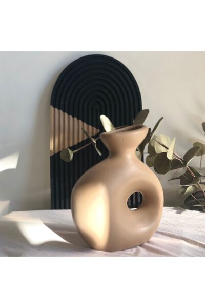 thiramis homeconcept مزهرية موكا هول - 16x12 سم