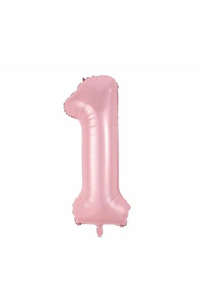 Deniz Party Store Pink 1 Year Old Foil Balloon 34 Inch 76-80 Cm