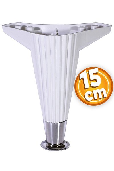 Badem10 Wetra Line 15 Cm (CROM ALB) Mobilier Canapea Fotoliu Picior Picioare