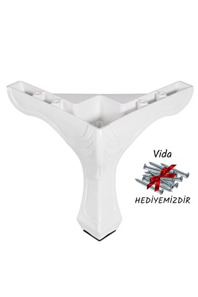 Badem10 Πόδια επίπλων - Λευκό