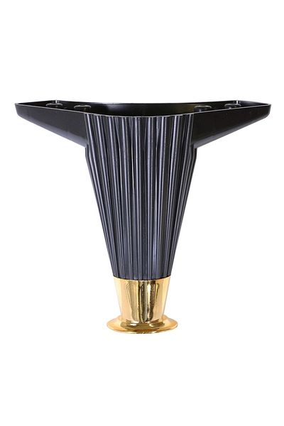 Badem10 Wetra Line 12 Cm (BLACK GOLD GOLD) Mobilier Canapea Fotoliu Picior Picioare