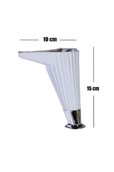Badem10 Wetra Line 15 Cm (CROM ALB) Mobilier Canapea Fotoliu Picior Picioare