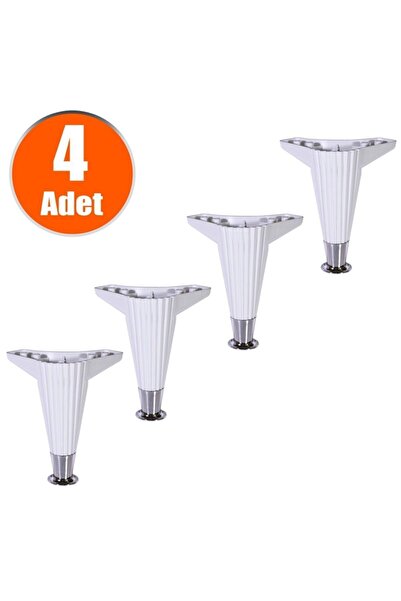 Badem10 Wetra Line Mobilya Kanepe Koltuk Ayağı Ayakları Beyaz 15 Cm (4 ADET)