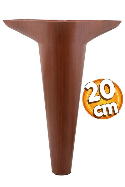 Badem10 Aspen 20 Cm Mobilier Tv Unitate Consolă Fotoliu Canapea Picior Maro Lemn Modelat Picioare