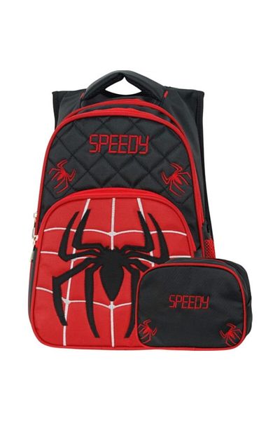 Çanta Sepetim Spider Orthopedic Primary School Bag with Lunchbox Zw-123