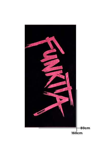 FUNKİTA Funkita Tagged Black Training and Sports Towel - 160X80