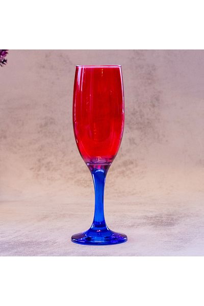 sudeka 190cc Colorful Coffee Cup and Goblet Set - 6 Pieces