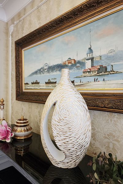 Ella's Design Studio Scandinavian Modern Pattern Large Vase - Test Vase, Mother's Day Gift