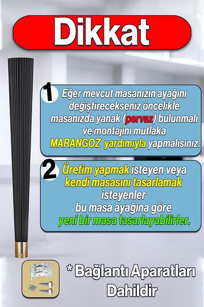 Badem10 Costum Masa Dresuar Picior 75 Cm Plastic Negru Picior Bucatarie Masa Sufragerie Mobila Picioare Negru