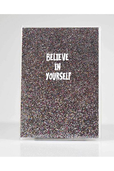 4nio Caietul Believe Gri Glitter