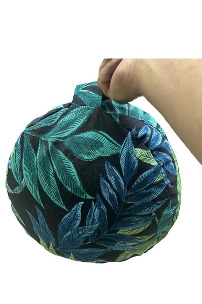 QUEENVİP Подушка для медитації Zafu - 100% качиний пух, наповнена чорним гречаним зерном